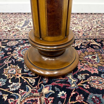 Klassiek-Italiaans-Antiek-Oud-Vintage-Wortelhout-Zuil-Pilaar-Pied-De-Stalle