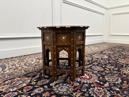 Antique Octagonal Anglo-Indian Hoshiarpur Side Table