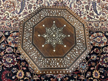 Antique Octagonal Anglo-Indian Hoshiarpur Side Table