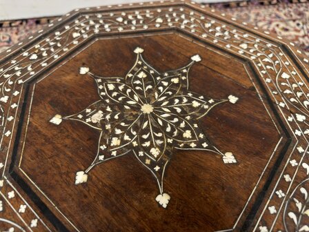 Antique Octagonal Anglo-Indian Hoshiarpur Side Table
