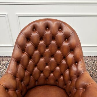 Klassiek-Engels-Antiek-Oud-Chesterfield-Bureaustoel-Stoel-Director-Directors-Chair