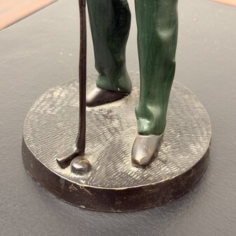 Antiek-brons-beeld-golfer-rood-4