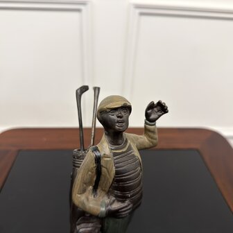 Antiek-brons-beeld-golfer-caddy-3