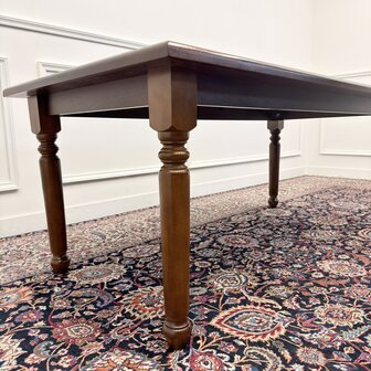 Klassiek-Antiek-Engels-Oud-Chesterfield-Bureau-Schrijftafel-Groen-Leder