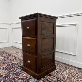 Klassiek-Engels-Antiek-Oud-Vintage-Chesterfield-Dressoir-Kantoorkast-Ladekast-Archiefkast-5