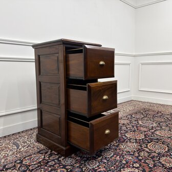 Klassiek-Engels-Antiek-Oud-Vintage-Chesterfield-Dressoir-Kantoorkast-Ladekast-Archiefkast-7