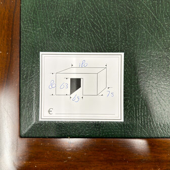 Klassiek-Engels-Oud-Antiek-Vintage-Chesterfield-Bureau-Desk-Groen-Leder