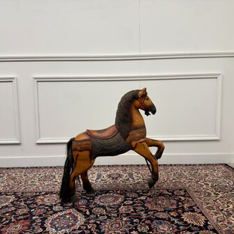 Klassiek-Oud-Antiek-Vintage-Kermis-Draaimolen-Paard-4