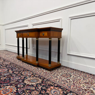 Klassiek-Engels-Antiek-Oud-Vintage-Chesterfield-Empire-Selva-Italiaans-Sidetable-Side-table-Sideboard