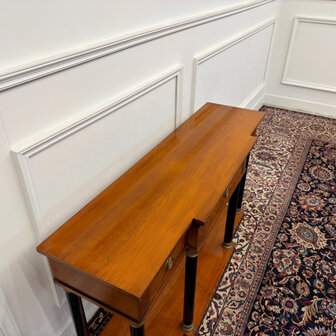 Klassiek-Engels-Antiek-Oud-Vintage-Chesterfield-Empire-Selva-Italiaans-Sidetable-Side-table-Sideboard