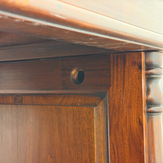 Klassiek-Engels-Antiek-Oud-Vintage-Chesterfield-Groot-Bureau-Desk-Groen-Leder