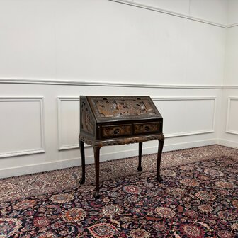 Klassiek-Antiek-Oud-Vintage-Chinees-Bureau-Secretaire-Houtsnijwerk-1