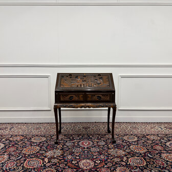 Klassiek-Antiek-Oud-Vintage-Chinees-Bureau-Secretaire-Houtsnijwerk-2
