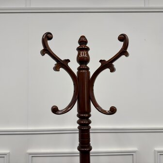 Klassiek-Engels-Antiek-Oud-Vintage-Chesterfield-Kapstok