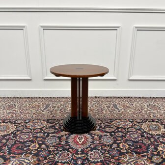 Klassiek-Engels-Antiek-Oud-Vintage-Chesterfield-Art-Deco-Sidetable-Bijzettafel-Tafel