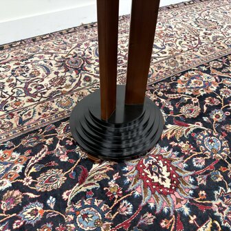 Klassiek-Engels-Antiek-Oud-Vintage-Chesterfield-Art-Deco-Sidetable-Bijzettafel-Tafel