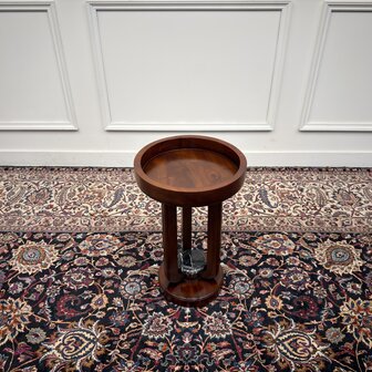 Klassiek-Engels-Antiek-Oud-Vintage-Chesterfield-Art-Deco-Sidetable-Bijzettafel-Tafel