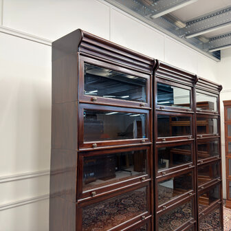 Klassiek-Engels-Oud-Antiek-Vintage-Chesterfield-Globe-Wernicke-Stijl-Boekenkast-Bibliotheekkast-5