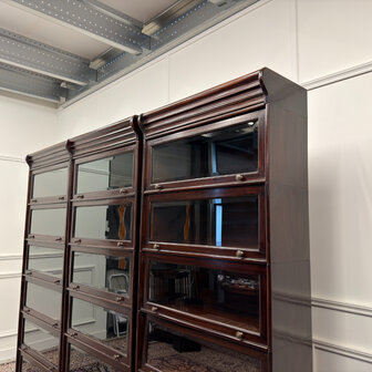 Klassiek-Engels-Oud-Antiek-Vintage-Chesterfield-Globe-Wernicke-Stijl-Boekenkast-Bibliotheekkast-8