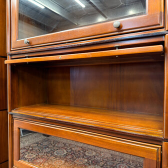 Klassiek-Engels-Oud-Antiek-Vintage-Chesterfield-Globe-Wernicke-Stijl-Art-Deco-Boekenkast-Bibliotheekkast-12