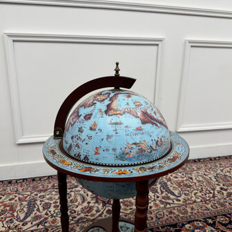 Klassiek-Engels-Chesterfield-Antiek-Oud-Vintage-Bar-Globe-Vloermodel-4