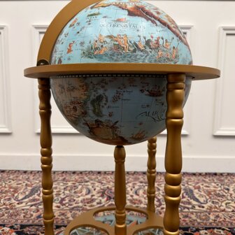 Klassiek-Engels-Antiek-Oud-Vintage-Chesterfiel-Italiaanse-Globe-Bar-Drankglobe-Vloermodel-6