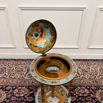 Klassiek-Engels-Antiek-Oud-Vintage-Chesterfiel-Italiaanse-Globe-Bar-Drankglobe-Vloermodel-9