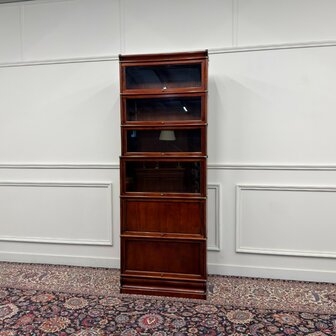 Klassiek-Engels-Antiek-Oud-Vintage-Chesterfiel-Globe-Wernicke-Stijl-Boekenkast-Kast-2