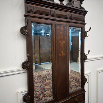 Klassiek-Engels-Oud-Vintage-Chesterfield-Antiek-Kapstok-Garderobe-5