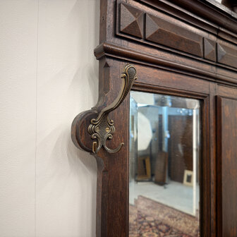 Klassiek-Engels-Oud-Vintage-Chesterfield-Antiek-Kapstok-Garderobe-11