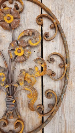 Ovaal-smeedijzer-element-decoratie-oranment-met-bloemen-poort-hekwerk-deur-balkon-2