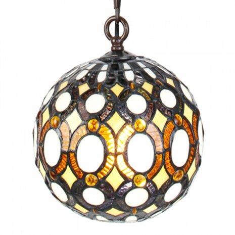 Ronde-Tiffany-hanglamp-geel-metaal-glas-rond-hanglamp-eettafel-1