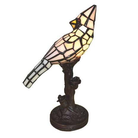 Tiffany-kanarie-tafellamp-vogel-beige-kunststof-glas-tiffany-bureaulamp