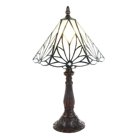 Tiffany-tafellamp-wit-bruin-glas-kunststof-rond-tiffany-bureaulamp