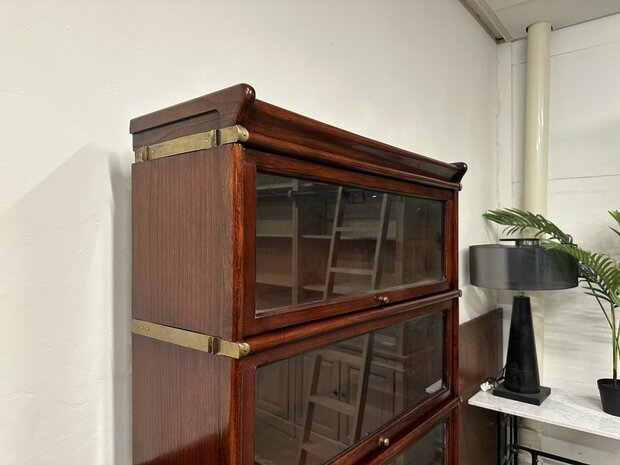 Klassiek-Engels-Engelse-Antiek-Globe-Wernicke-Boekenkast-Kast-Bookcase-3