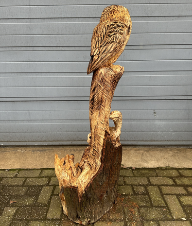 Houtsnijwerk-houtsculptuur-een-uil-vos-en-eekhoorn-2