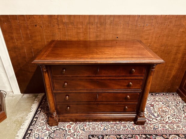 Klassiek-Engels-Antiek-Amerikaans-Dressoir-Commode-Ladekast-2