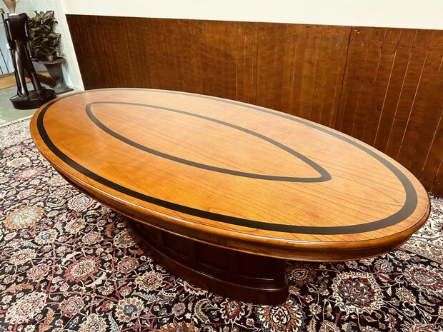 Klassiek-Engels-Antiek-Vergadertafel-Conferentietafel-Tafel-Art-Deco