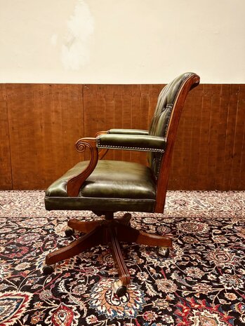 Klassiek-Engels-Antiek-Chesterfield-Bureaustoel-President-Chair