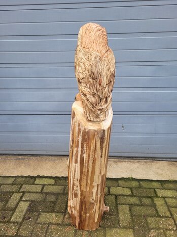 Houtsnijwerk-houtsculptuur-standbeeld-tuinbeeld-van-een-uil-3