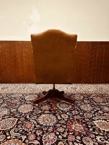 Klassiek-Engels-Antiek-Chesterfield-Bureaustoel-President-Chair