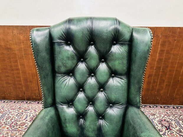 The-Chesterfield-Brand-Bureaustoel-Groen
