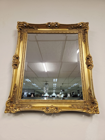 Antieke-Franse-goude-spiegel-barok-barock-met-facet-geslepen-glas-1
