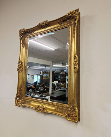 Antieke-Franse-goude-spiegel-barok-barock-met-facet-geslepen-glas-2