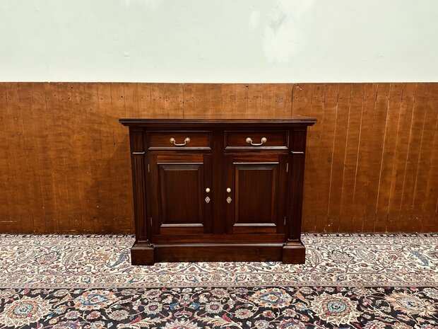 Klassiek-Engels-Antiek-Oud-Mahonie-Kantoorkast-Archiefkast-Ladekast-Dressoir