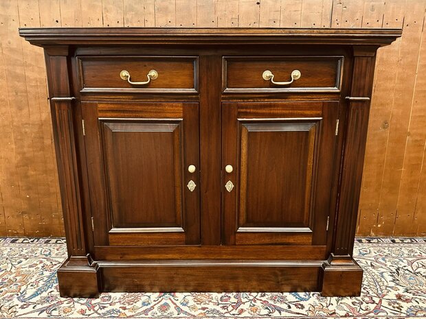 Klassiek-Engels-Antiek-Oud-Mahonie-Kantoorkast-Archiefkast-Ladekast-Dressoir
