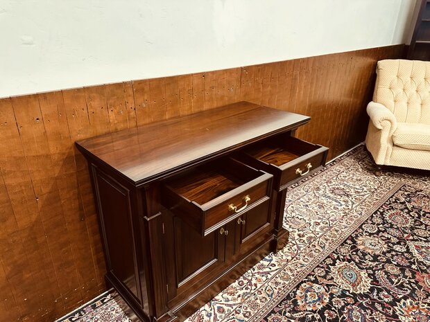 Klassiek-Engels-Antiek-Oud-Mahonie-Kantoorkast-Archiefkast-Ladekast-Dressoir