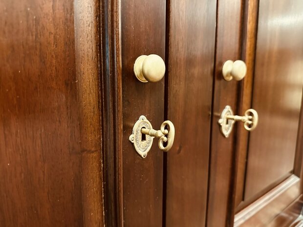 Klassiek-Engels-Antiek-Oud-Mahonie-Kantoorkast-Archiefkast-Ladekast-Dressoir