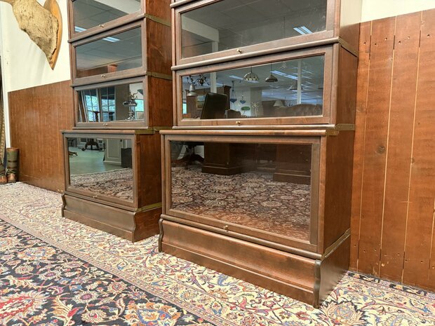 Antiek-Engels-Klassiek-Oud-Globe-Wernicke-Boekenkast-Bibliotheekkast-Vitrinekast-7