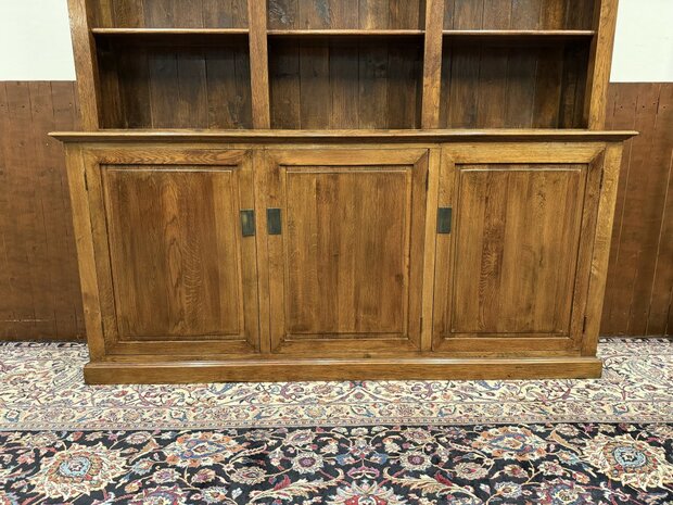 Klassiek-Engels-Antiek-Oud-Eikenhouten-Eichholtz-Boekenkast-Bibliotheekkast